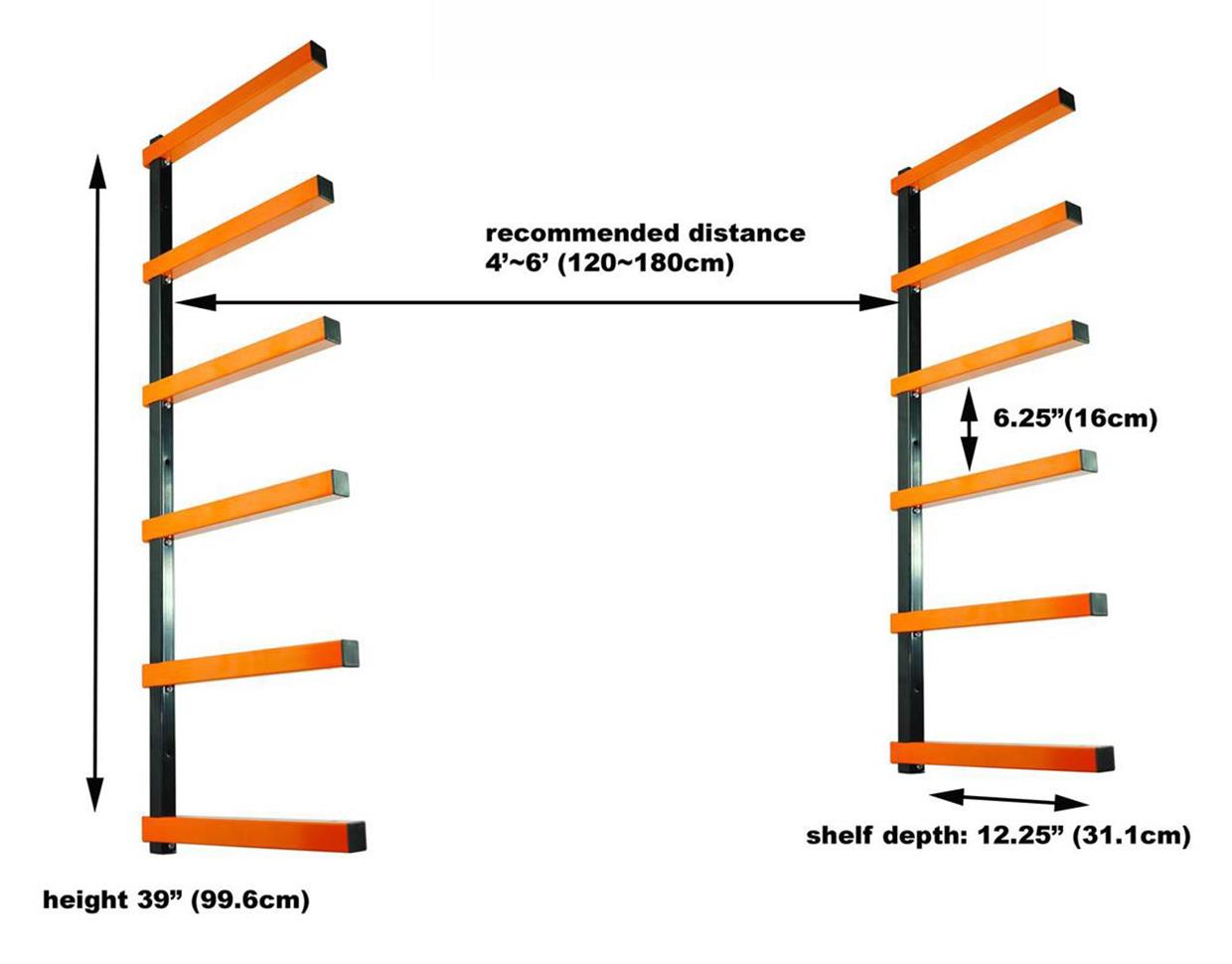 WR006 Lumber Storage Rack 6 Level