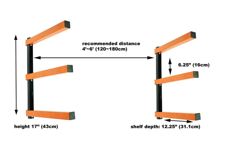 WR004 Lumber Storage Rack 3 Level