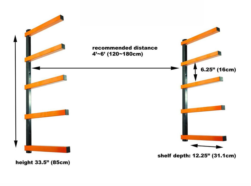 WR005 Lumber Storage Rack 5 Level