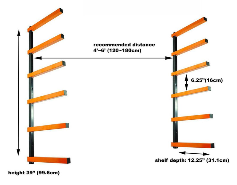 WR006 Lumber Storage Rack 6 Level