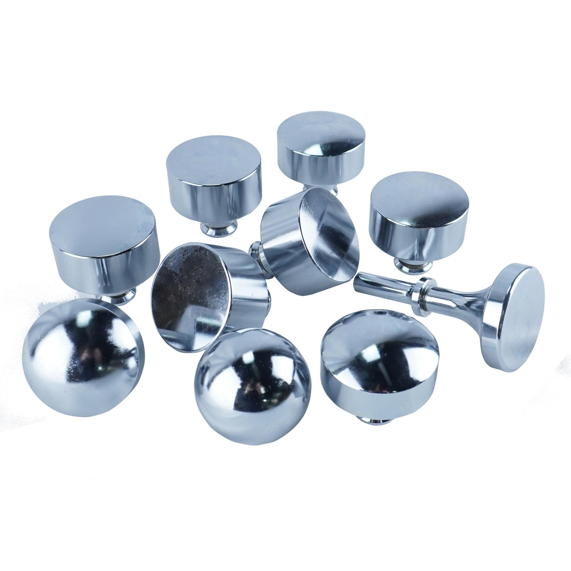 10 Piece Planishing Hammer Die Set 1 Top die,  9 bottom dies Flat, 3/4", 1-1/2", 2", 3", 4", 6", 8", and 12"