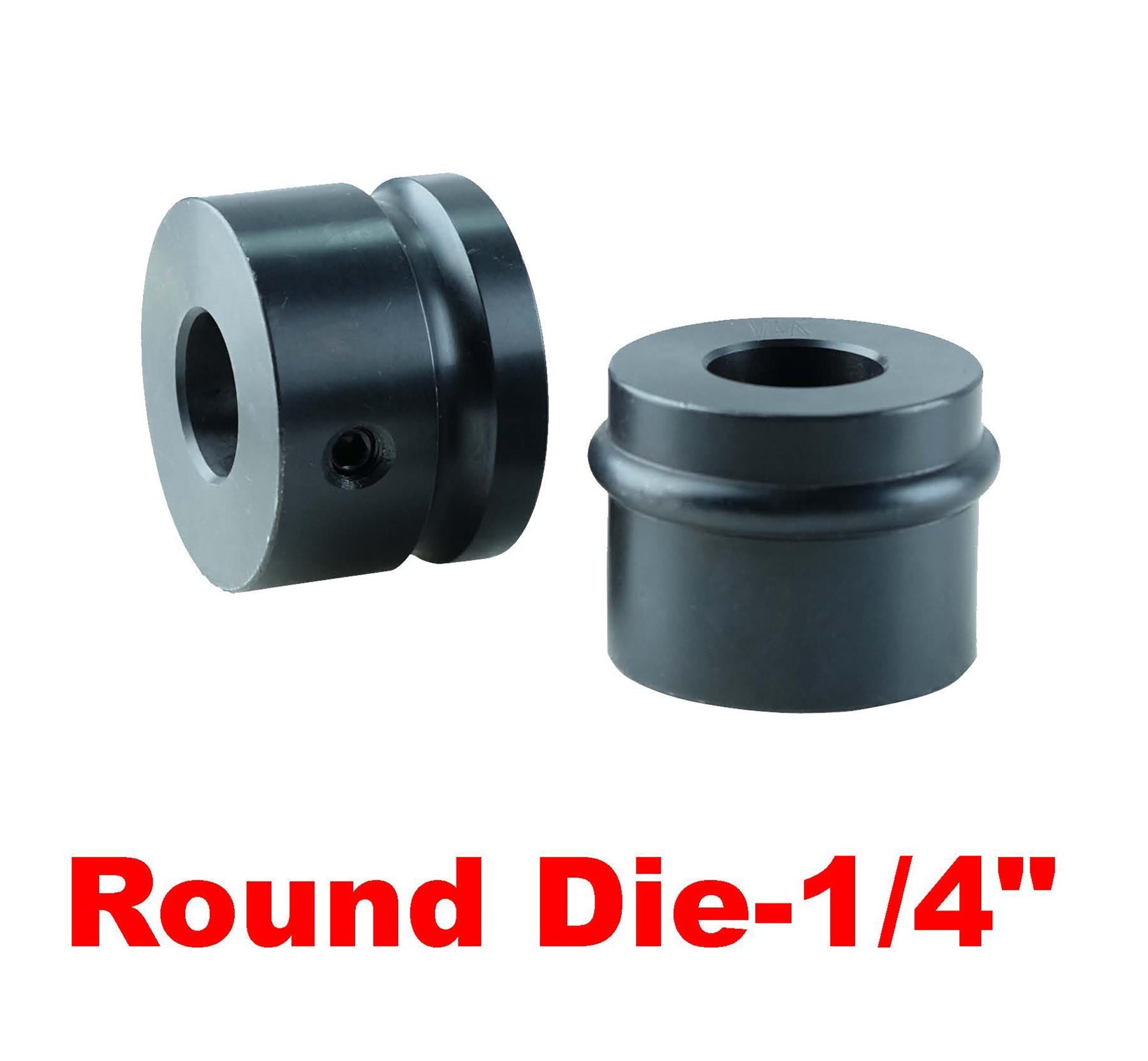 RK5019 Bead Roller Half-Round Die Set with 6 dies includes 1/4”, 3/8”, 1/2”Radius Dies 22mm (0.866") shaft