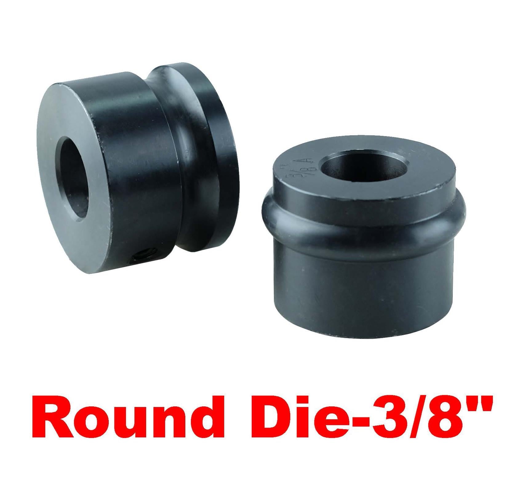 RK5019 Bead Roller Half-Round Die Set with 6 dies includes 1/4”, 3/8”, 1/2”Radius Dies 22mm (0.866") shaft