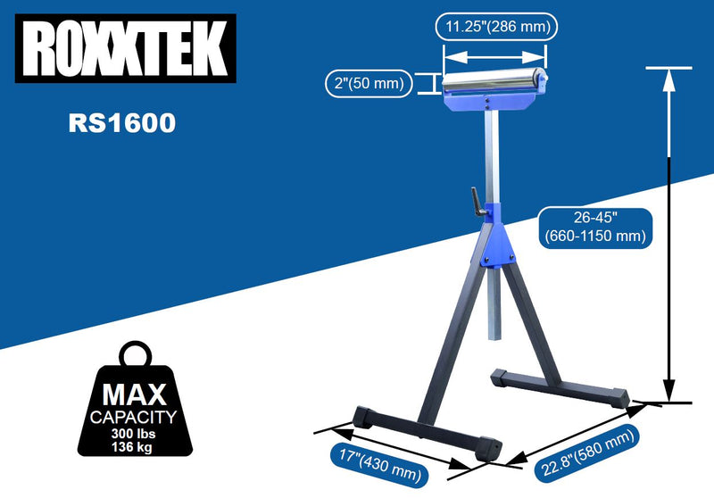 RS1600 Heavy-Duty Roller Stand